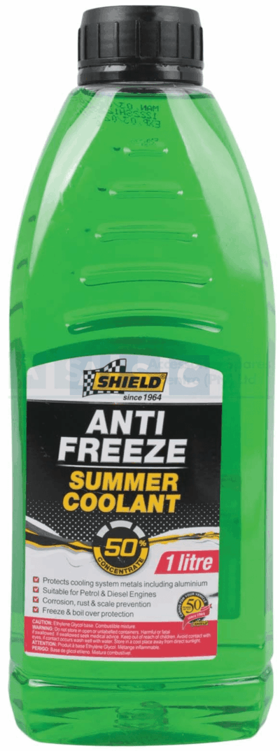 SHIELD ANTI-FREEZE 1LT GREEN 50% RATIO