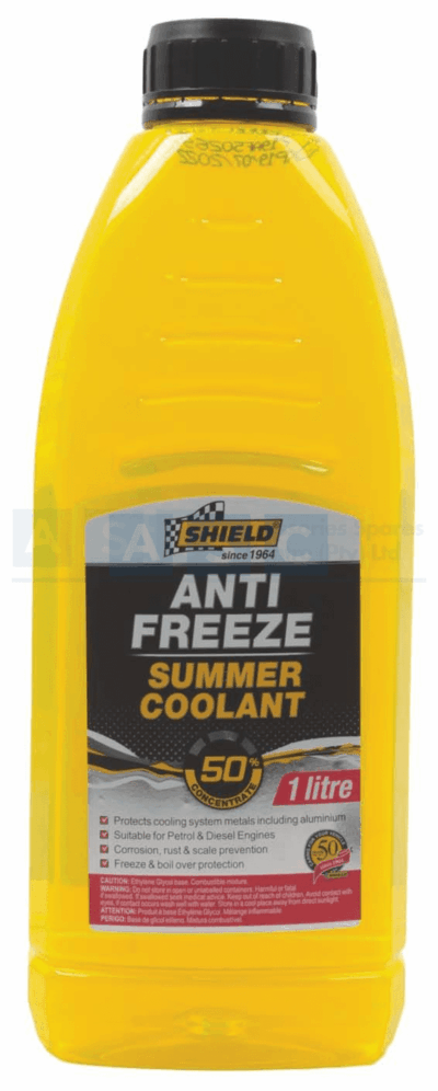 SHIELD ANTI-FREEZE 1LT YELLOW 50% RATIO