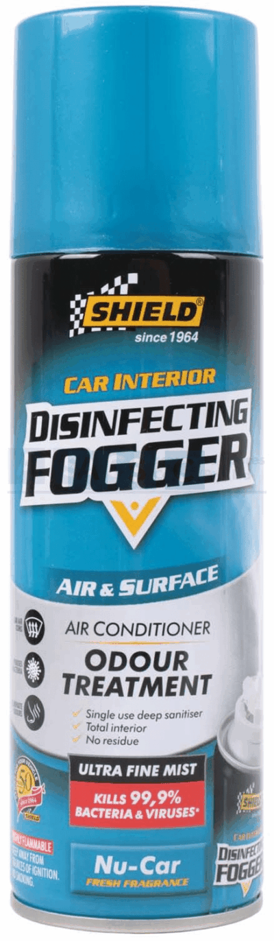 SHIELD DISINFECTING FOGGER INTERIO 200ML NU-CAR FRAGRANCE  FOR CAR AND ROOMS