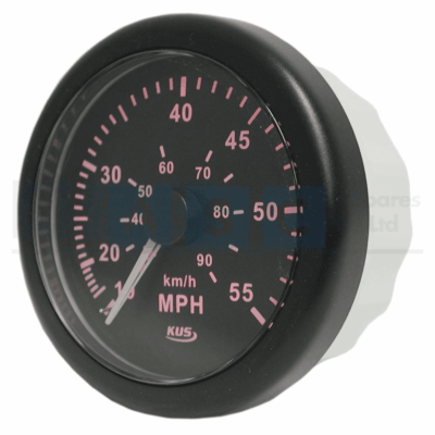 SPEEDO METER 55MPH/90KM 85MM BLACK
