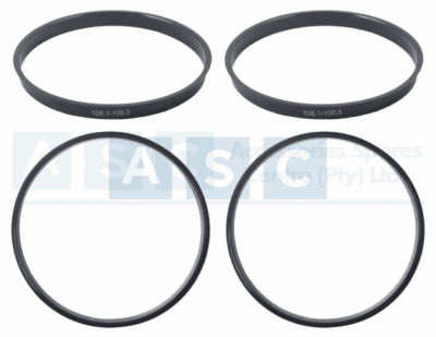 SPIGOT RING 4PC SET 4X4 106.5/108.1MM