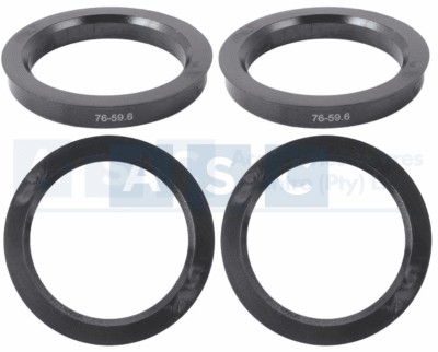 SPIGOT RING 4PC SET  59.6/76MM