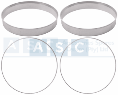 SPIGOT RING 4PC SET  63.5MM ALUMINIUM