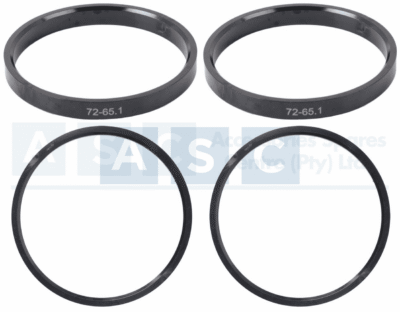 SPIGOT RING 4PC SET  65.1/72MM TYPE B H=8MM