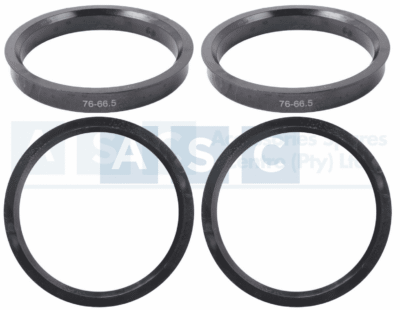 SPIGOT RING 4PC SET  66.5/76MM