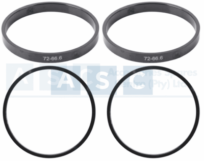 SPIGOT RING 4PC SET  66.6/72MM TYPE B H=8MM