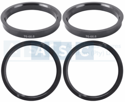SPIGOT RING 4PC SET  66.6/76MM