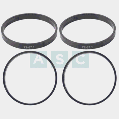 SPIGOT RING 4PC SET  67.1/72MM TYPE B H=8MM