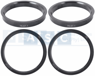 SPIGOT RING 4PC SET 67.1/76MM