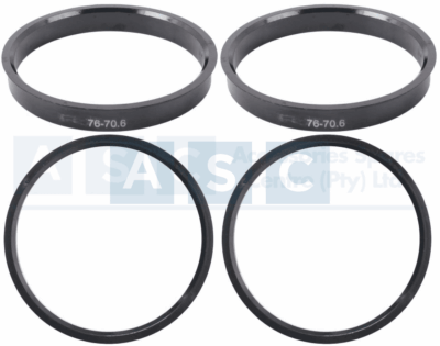 SPIGOT RING 4PC SET  70.6/76MM