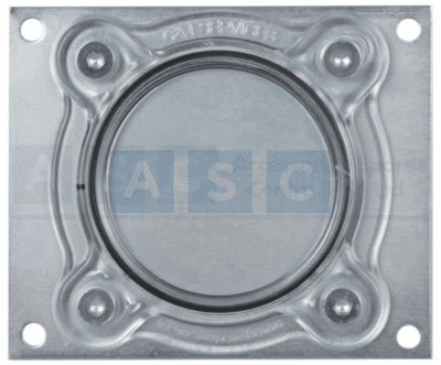 TRUCK & TRAILER L/DISC HOLDER SINGLE BLACK PLASTIC SQUARE W/4 BOLT HOLES