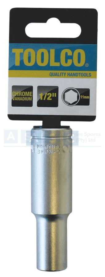 SOCKET TUBE 11MM 1/2DRIVE 76MM LONG