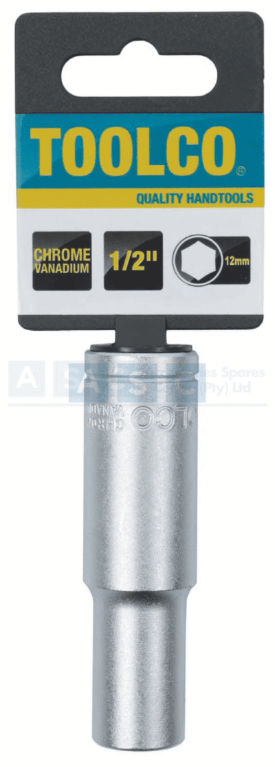 SOCKET TUBE 12MM 1/2DRIVE 76MM LONG