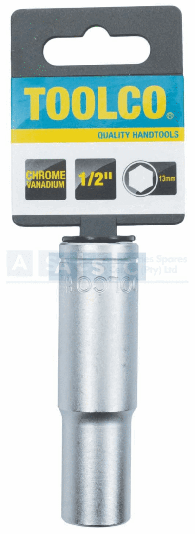 SOCKET TUBE 13MM 1/2DRIVE 76MM LONG