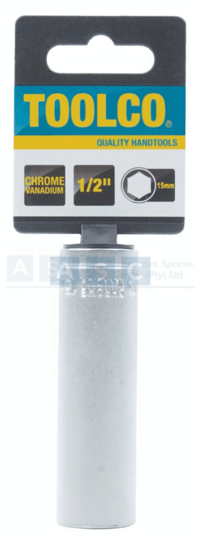 SOCKET TUBE 15MM 1/2DRIVE 76MM LONG