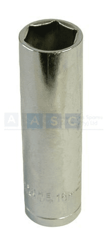 SOCKET TUBE 16MM 1/2DRIVE 76MM LONG