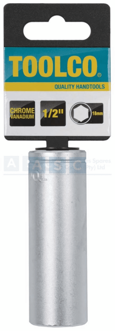 SOCKET TUBE 18MM 1/2DRIVE 76MM LONG