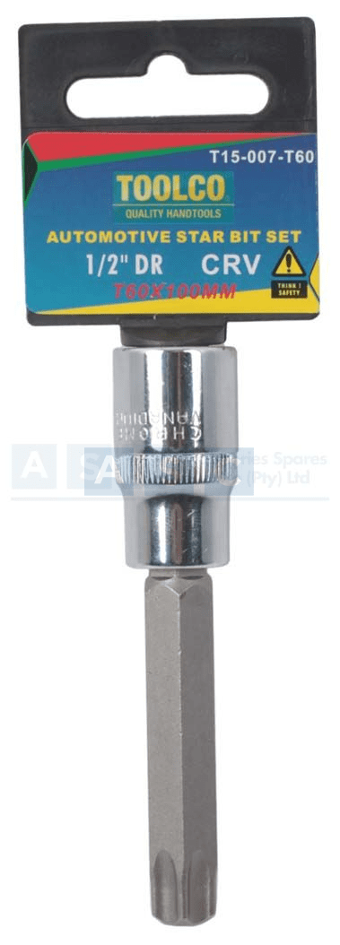 TORX BIT T60 LONG 1/2DR.CV-R