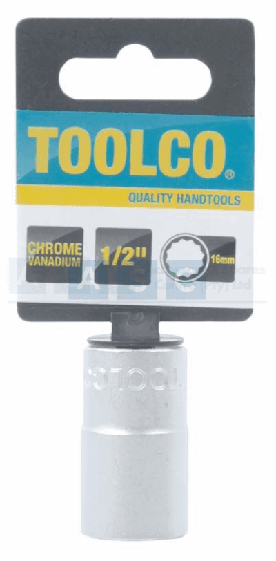 SOCKET 16MM 1/2DR.12PT