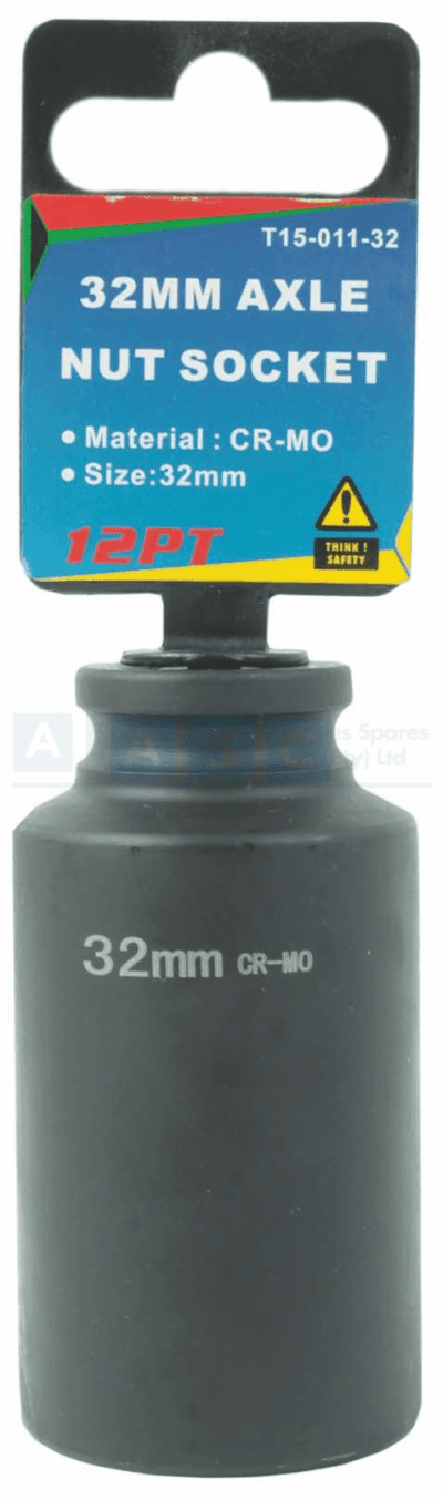 AXLE SOCKET HD 1/2DR 32MM 12PT.