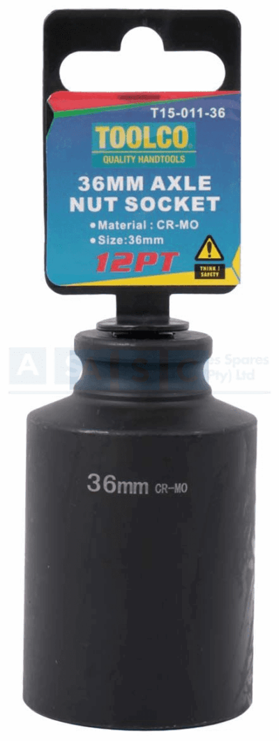 AXLE SOCKET HD 36MM 1/2DR 12PT