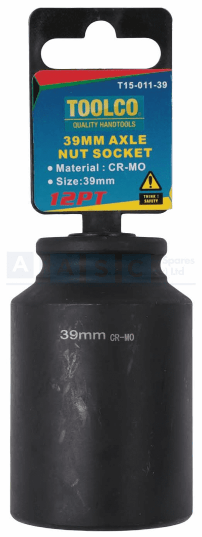 AXLE SOCKET HD 1/2DR 39MM 12PT.