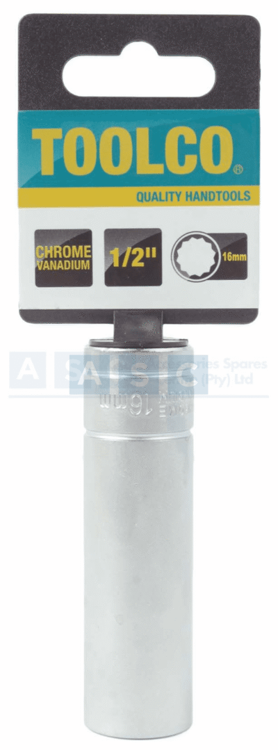 SOCKET TUBE 16MM 1/2DR.76MM 12PT