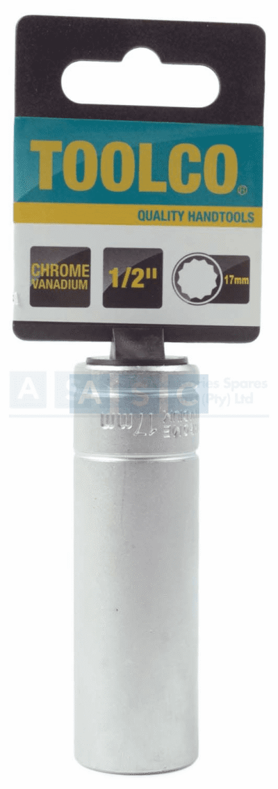 SOCKET TUBE 17MM 1/2DR.76MM 12PT