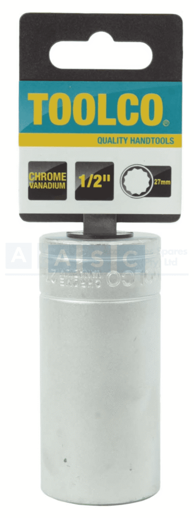 SOCKET TUBE 27MM 1/2DR.76MM 12PT
