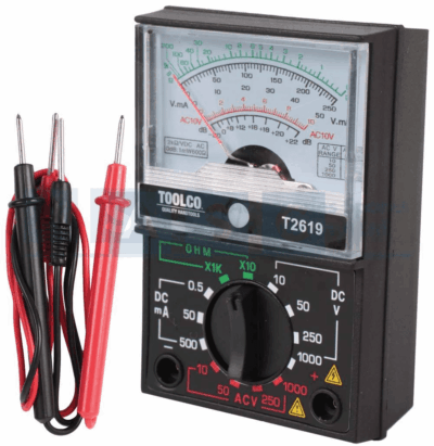 MULTIMETER ANALOGUE BATTERY NOT INCLUDED