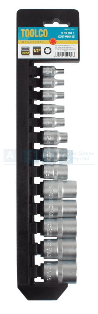 SOCKET SET 14PCS E-TYPE CV-R TOOLCO USE 203301