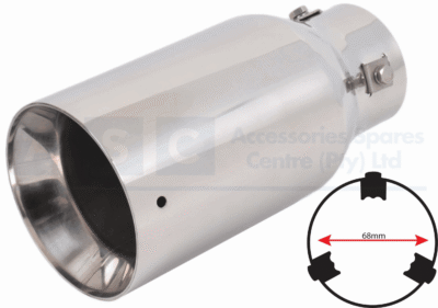 EXHAUST TAIL PIECE ID=68mm OD-100mm L=200MM