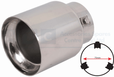 EXHAUST TAIL PIECE ID=75mm OD-100mm L=140MM