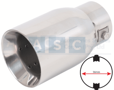 EXHAUST TAIL PIECE ID=56MM  OD= 76MM   L=225MM