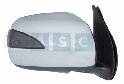 MIRROR CHROME/BLK LED RH VIGO 2011-ON