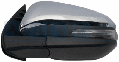 MIRROR CHROME/BLK LH ELECT.LED HILUX 16- NO AUTO FOLD