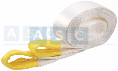 TOW STRAP WHITE NYLON MAX.6TON 75MMX3MMX5M