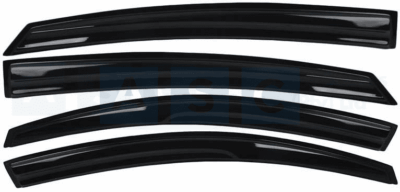 WINDSHIELD SET 4PC ACCENT 2019- 2.5MM THICKNESS /BLACK