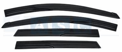 WINDSHIELD SET 4PC NISSAN TIIDA 2011-18 2.5MM THICKNESS / BLACK