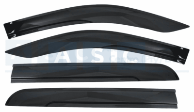 WINDSHIELD SET 4PC HI-LUX 2015 -19 2.5MM THICKNESS / BLACK