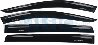 WINDSHIELD SET 4PC RUSH 2.5MM THICKNESS / BLACK