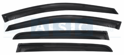 WINDSHIELD SET 4PC VW GOLF 7 2014- 2.5MM THICKNESS / BLACK