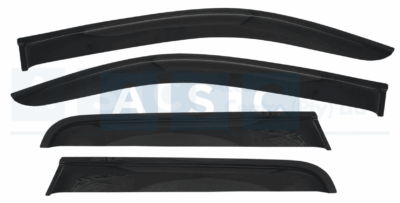 WINDSHIELD SET 4PC AMAROK 2010- 2015 2.5MM THICKNESS / BLACK