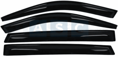 WINDSHIELD SET 4PCS GOLF 4 1.8MM THICKNESS / BLACK
