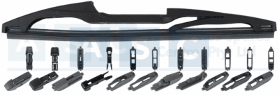 WIPER BLADE REAR 10INCH UNIV.11 ADAPATOR 250MM