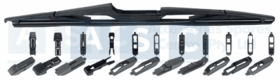 WIPER BLADE REAR 14INCH UNIV.11ADAPATORS 350MM