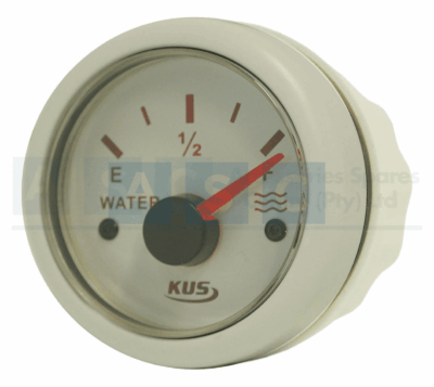 WATER LEVEL GAUGE 52MM WHITE