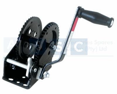 WINCH 2000LB W/DOUBLE GEAR  USE WR-77-20 ROCK BRAND