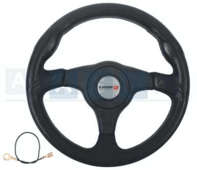 STEERING WHEEL BLACK/BLACK