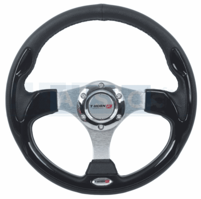 PVC STEERING WHEEL BLACK